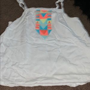 Kids white tank top